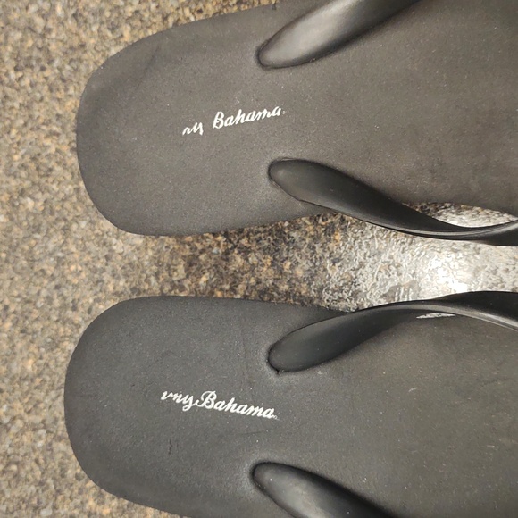 Tommy Bahama Rhinestone Starfish Wedge Sandals Black Size 9 - Picture 8 of 17